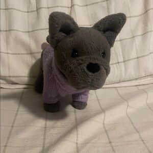 Jellycat Dog! With purple clothes!